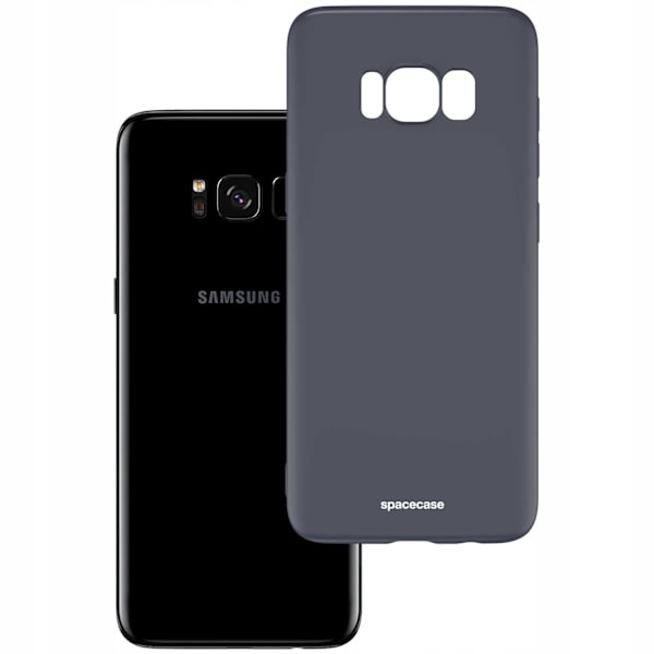 Spacecase Silikonfodral För Galaxy S8 Svart Skydd
