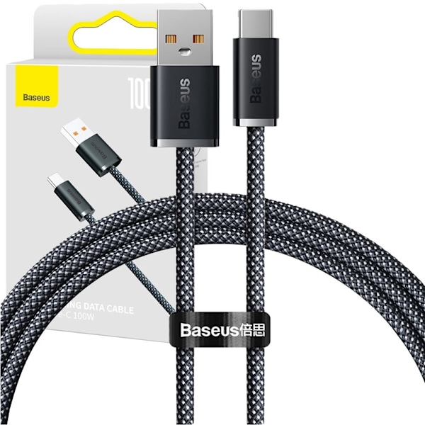 Baseus Dynamic Series USB - USB Type C-kabel 100W 2m grå (CALD000716)
