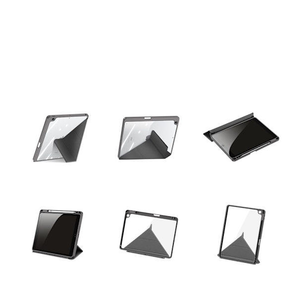 Dux Ducis Magi-deksel for iPad 10.2 2021 / 2020 / 2019 smart etui med stativ og oppbevaring for Apple Pencil grå