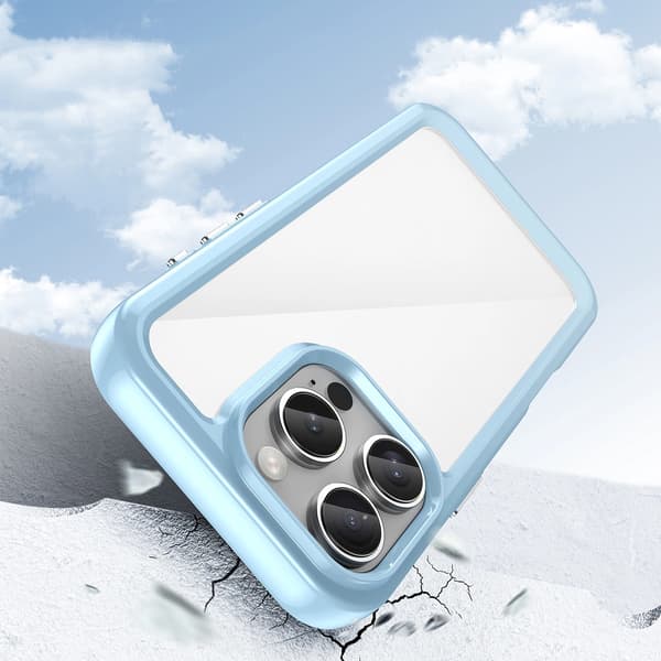 OUTER SPACE COVER MED GELRAMME TIL IPHONE 16 PRO MAX - BLÅ