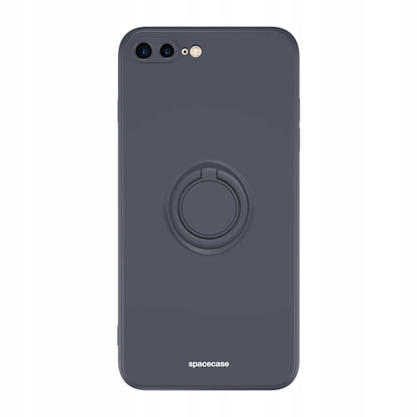 Spacecase Silikon Ringfodral För Iphone 7 8 Plus Svart Skydd