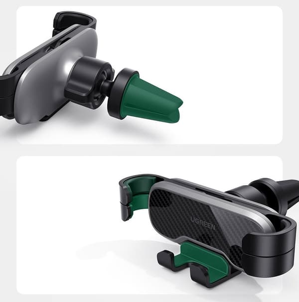 UGREEN CAR GRAVITY TELEFONHOLDER TIL LUFTUDLUFTNING, SORT