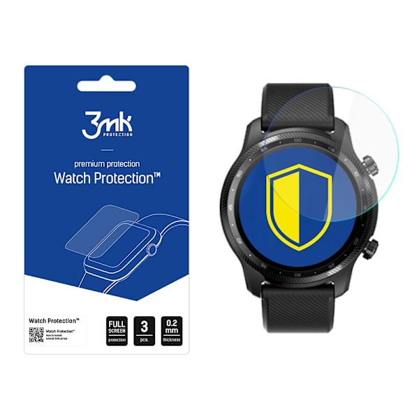 TicWatch Pro 3 Ultra - 3mk Watch Protection v. FlexibleGlass Lite
