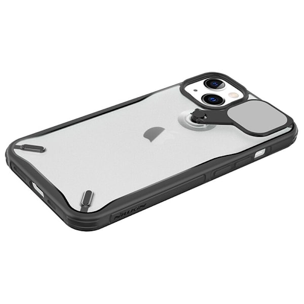 Nillkin Cyclops Case slitesterkt deksel med kameradeksel og sammenleggbart stativ for iPhone 13 svart