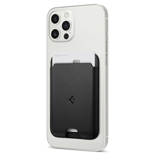 SPIGEN VALENTINUS MAGSAFE UNIVERSAL MAGNETISK KORTHOLDER SORT