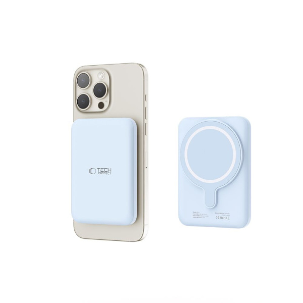 TECH-PROTECT PB10 LIFEMAG MAGSAFE POWER BANK 5000MAH BLÅ