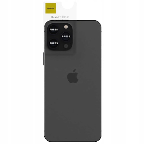 Spacecase Quickfit Härdat Glas För Iphone 13 Pro Max Black Camera