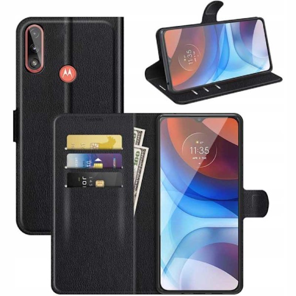 Litchi Case Cover Till Motorola Moto E7 Strömskydd