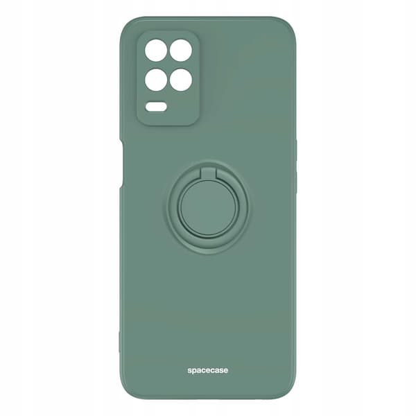 Spacecase Silikonecase Ring For Realme 8 5G Mörkgrön