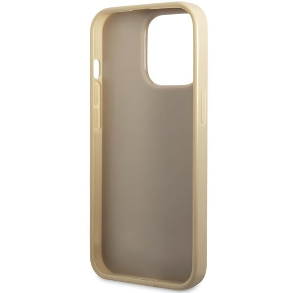 Guess GUHCP13XHG4SGD-deksel til iPhone 13 Pro Max 6.7 - Gull Glitter Script Big 4G