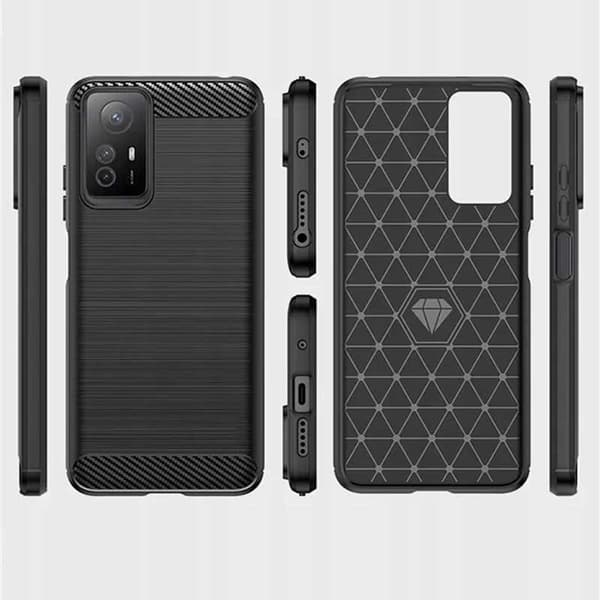 Spacecase Carbon Case För Xiaomi Redmi Note 12S Svart
