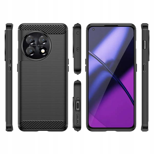 Spacecase Case Carbon Case För Oneplus 11 Svart Skydd