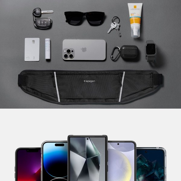 SPIGEN A710 DYNAMIC SHIELD TALJETASKE SORT