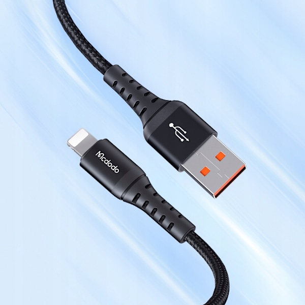 MCDODO KORT USB LIGHTNING SNABBLADDNINGSKABEL FÖR IPHONE 13 14 20CM