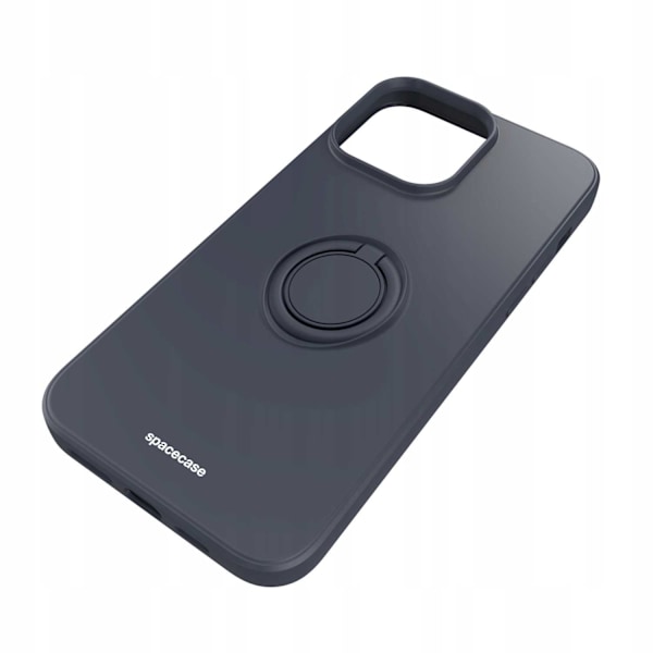Spacecase Silikonecase Ring För Iphone 14 Pro Max Svart