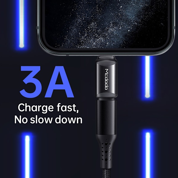 Mcdodo telefonadapter, USB-C adapter för iPhone, svart
