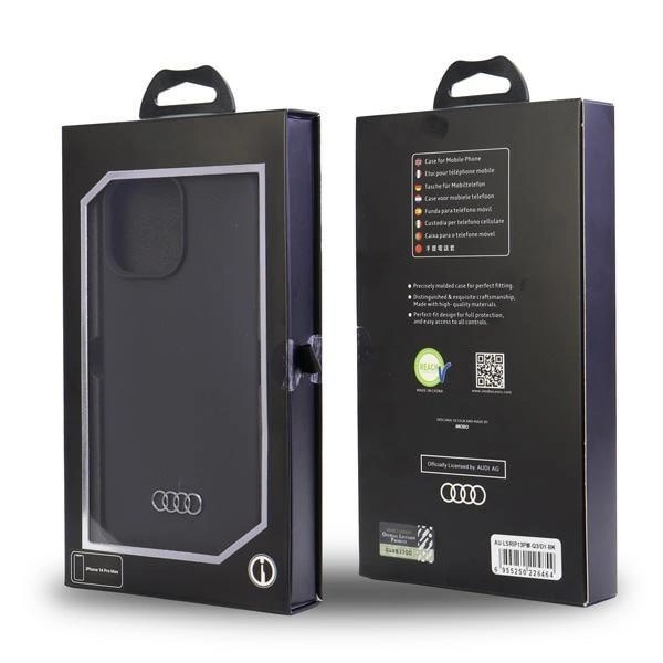 AUDI SILIKONE COVER TIL IPHONE 13 PRO MAX - SORT
