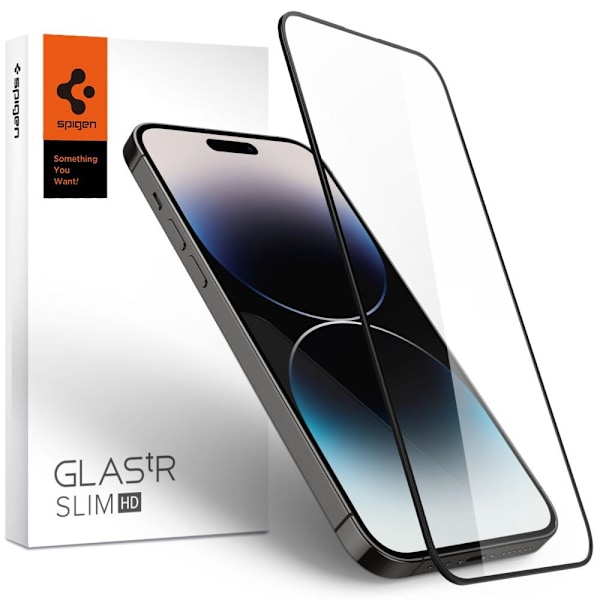 HERDET GLASS SPIGEN GLASS FC IPHONE 14 PRO MAX SVART