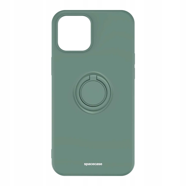 Spacecase Silikon Ringfodral För Iphone 12 Pro Max Mörkgrön Skydd
