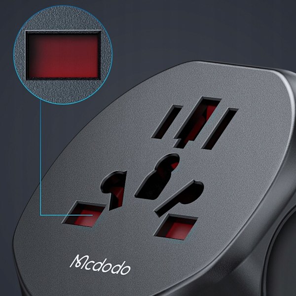 MCDODO UNIVERSELL LESERADAPTER EU TIL EU USA UK AU CN ADAPTER 2500W