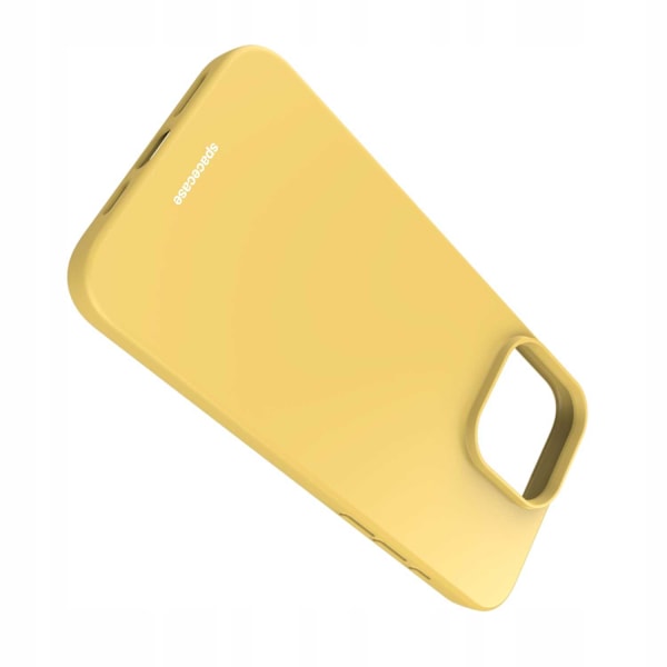 Spacecase Silikonfodral För Iphone 15 Pro Max Gul Gul