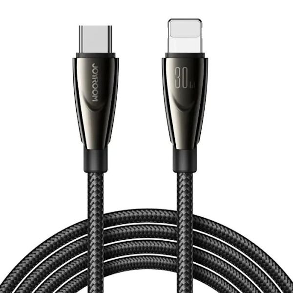 Joyroom Pioneer Series SA31-CL3 USB-C / Lightning 30W 1,2m kabel - svart