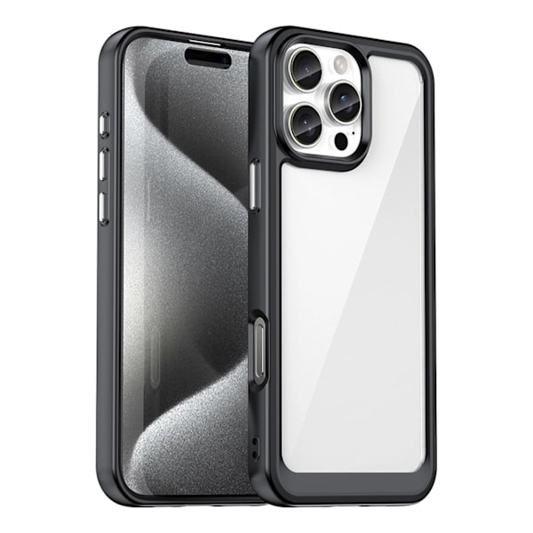 OUTER SPACE CASE MED GELRAMME TIL IPHONE 16 PRO MAX - SORT