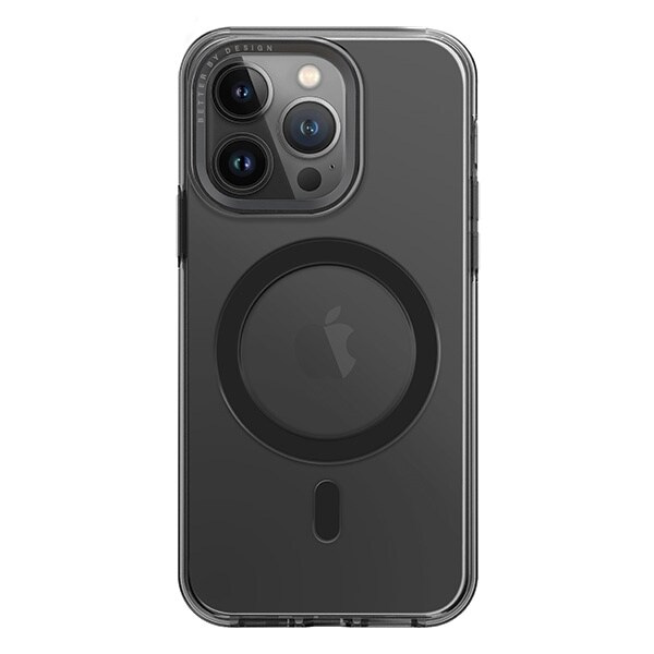 UNIQ Calio iPhone 15 Pro 6.1 deksel Magclick Lader grå/røykgrå