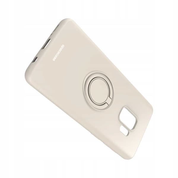 Spacecase Silikonecase Ring Galaxy S9 Bone Phone Cover