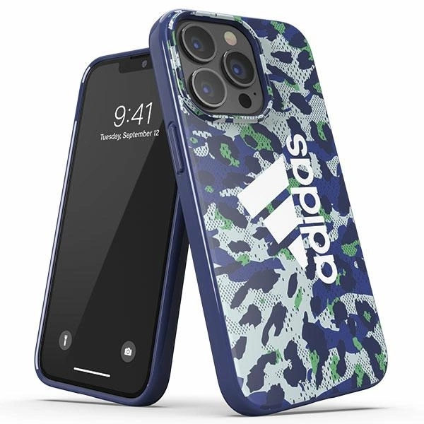 ADIDAS OR SNAPCASE LEOPARD ETUI TIL IPHONE 13 / IPHONE 13 PRO - BLÅ
