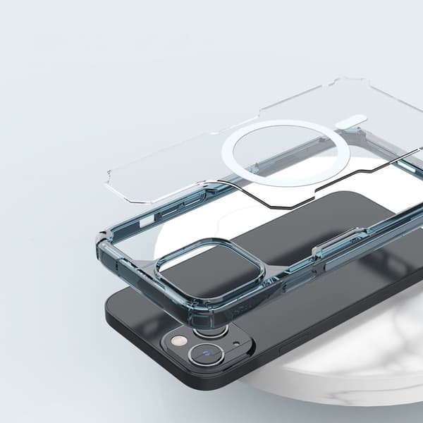 NILLKIN CASE MED MAGSAFE TIL IPHONE 14+ TRANSPARENT