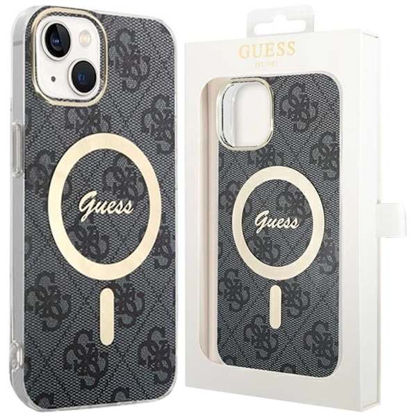 Guess 4G MagSafe-deksel til iPhone 15 Plus / 14 Plus - svart