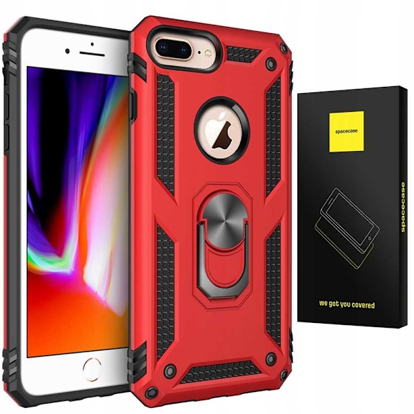 Spacecase Fodral För Iphone 6 7 8 Plus Ring Nx Röd