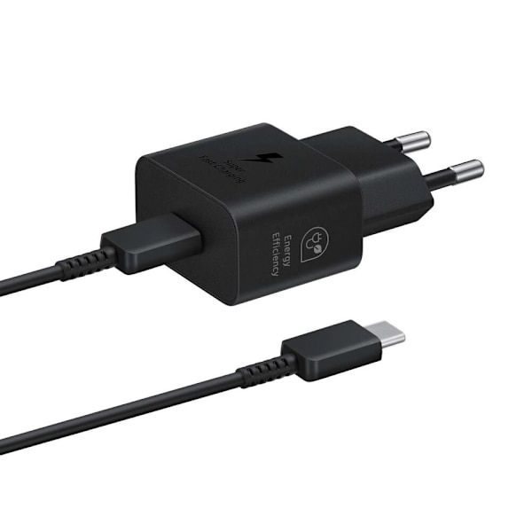 Samsung EP-T2510XBEGEU 25W SFC GaN Vegglader med USB-C-kabel - Svart