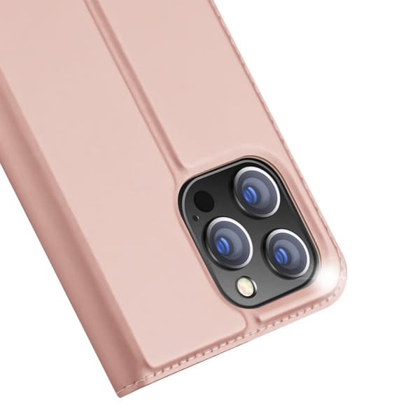 Dux Ducis Skin Pro deksel med klaff iPhone 14 Pro Max rosa