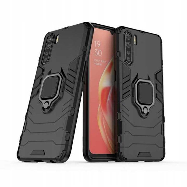 Spacecase Case Cover Till Oppo Reno 3 X-Ring Telefon Svart