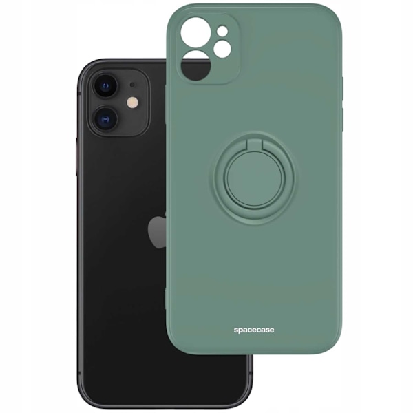 Spacecase Silikonring För Iphone 11 Grön Skydd