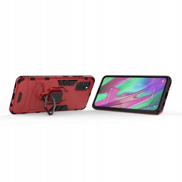 Spacecase Fodral För Samsung Galaxy A41 X-Ring Röd