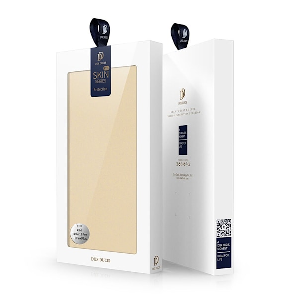 Dux Ducis Skin Pro-deksel med flip for Poco M4 Pro 5G Gold