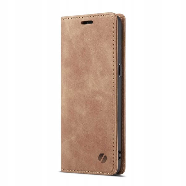 Rymdfodral Galaxy S8 Telefon Läder Ljusbrun