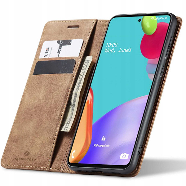 Spacecase Väska Pålånsfodral För Samsung Galaxy A52 5G Ljusbrun