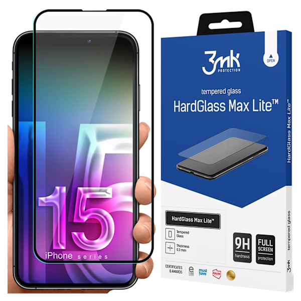 APPLE IPHONE 15 - 3MK HARDGLASS MAX LITE