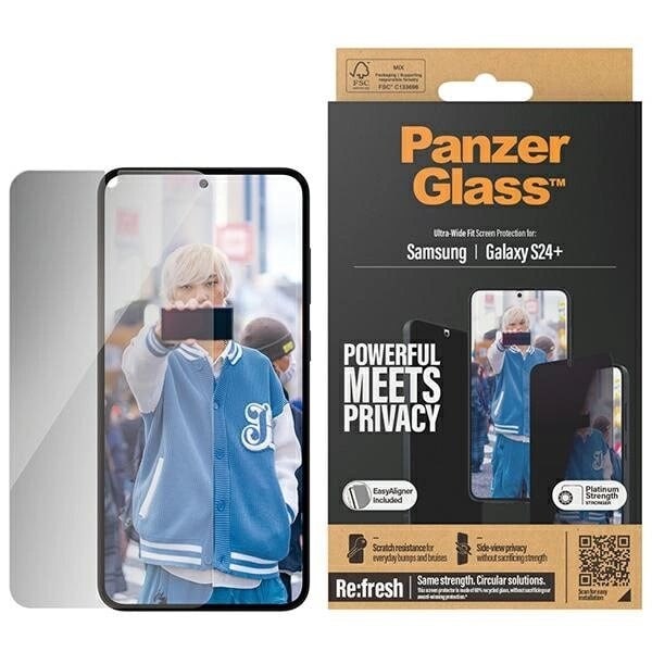 PANZERGLASS ULTRA-WIDE FIT PRIVACY HÆRDET GLAS MED POSITIONER TIL SAMSUNG GALAXY S24+
