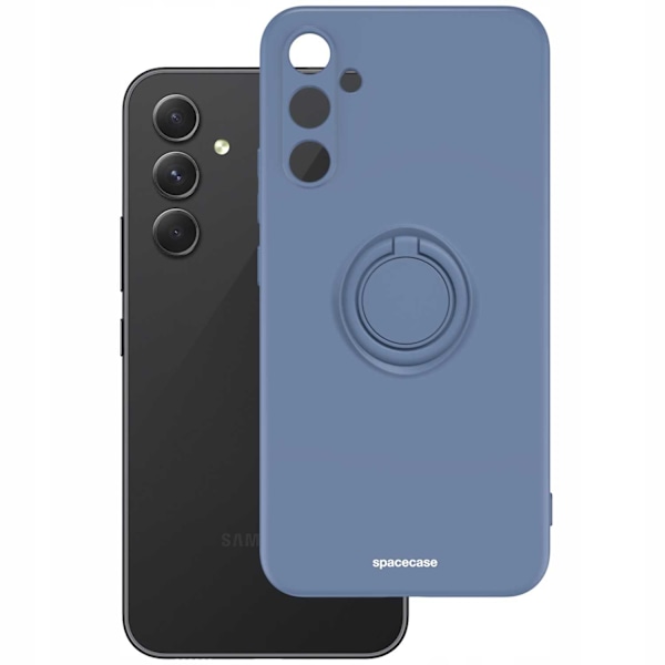 Spacecase Silikonecase Ring För Samsung Galaxy A54 5G Blue