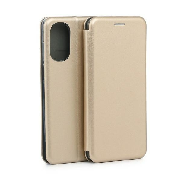 Beline Book Magnetic Moto G52 Fodral guld/guld