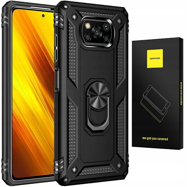 Spacecase Case Cover För Poco X3 Nfc Pro Svart Ring Nx