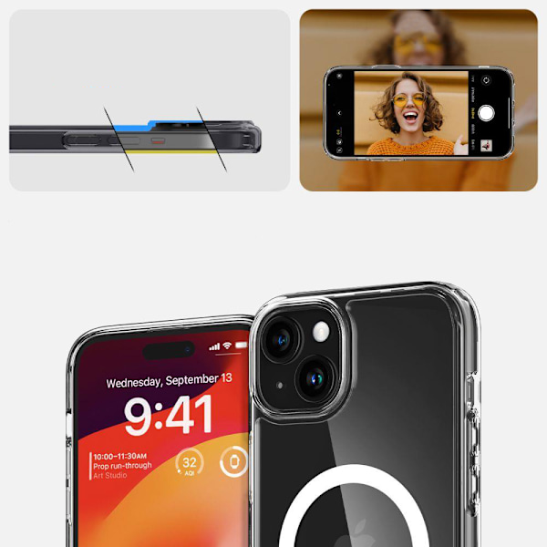 SPIGEN ULTRA HYBRID MAG MAGSAFE IPHONE 15 HVID