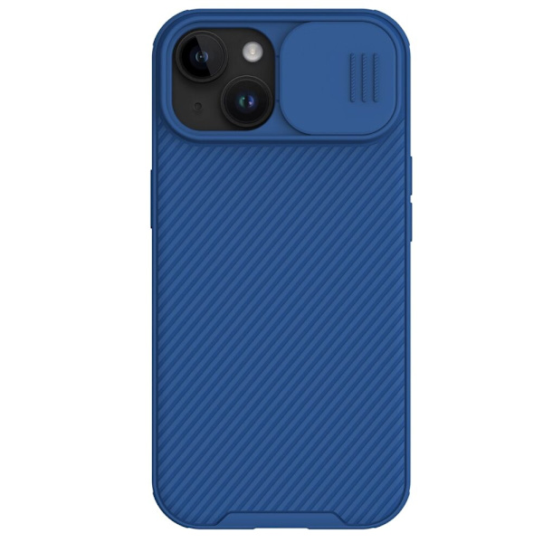 Nillkin CamShield Pro magnetisk deksel til iPhone 15 Plus med kamerabeskyttelse - blå