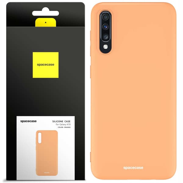 Spacecase Silikonskydd För Samsung Galaxy A70 Orange