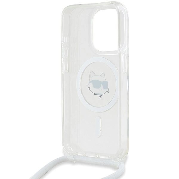 Karl Lagerfeld IML Choupette Head & Cord MagSafe-deksel til iPhone 14 Pro - Gjennomsiktig